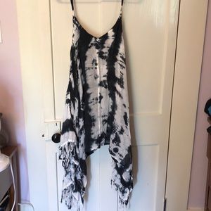 Billabong Black and White Tie Dye Dress